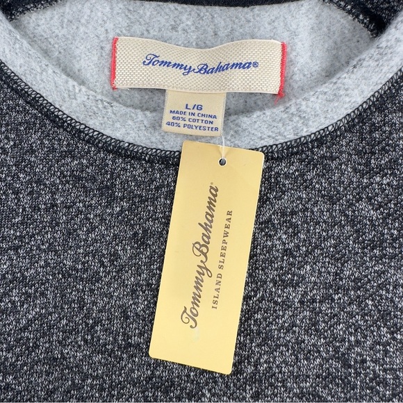 Tommy Bahama Mens Gray Heathered Long Sleeve Crew Neck Pullover Shirt NWT - Picture 5 of 12